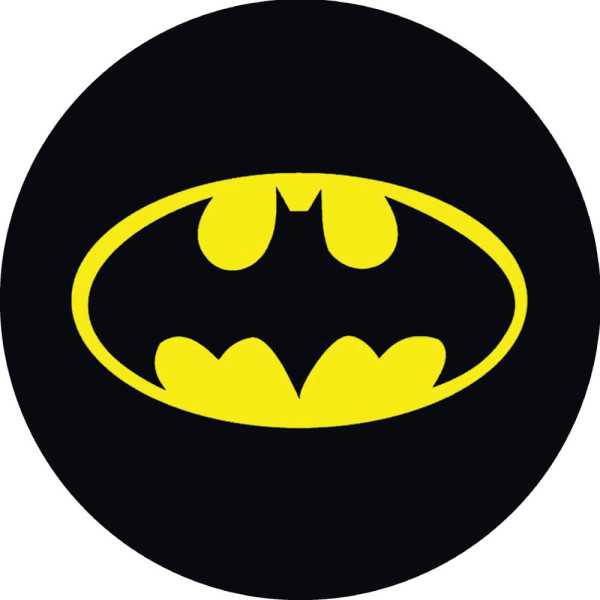 Batman logo kollase mustaga